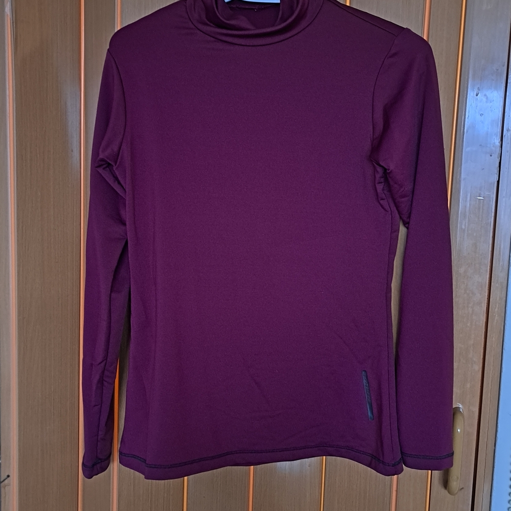 Women's Long Sleeve Burgundy Dress